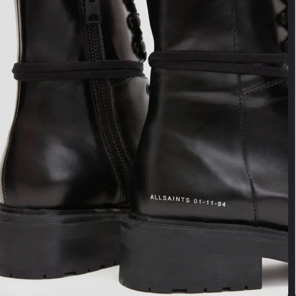 Black Leather Ankle Boots - Picture 6 of 15